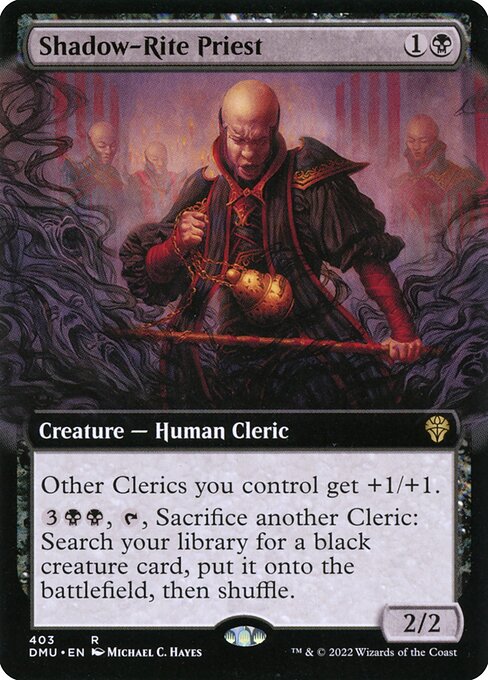 Shadow-Rite Priest (Extended Art) (Foil) - DMU - 403