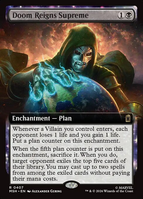 Doom Reigns Supreme (Extended Art) (Foil) - MSH - 407