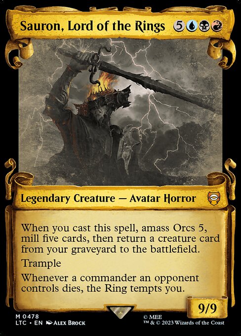 Sauron, Lord of the Rings (Showcase Scrolls) (Foil) - LTC - 478