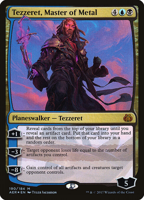 Tezzeret, Master of Metal (Foil) - AER - 190
