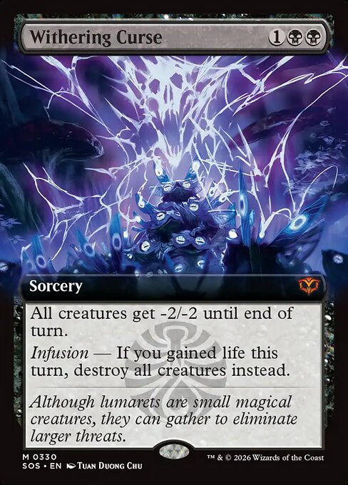 Withering Curse (Extended Art) (Foil) - SOS - 330