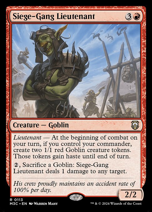 Siege-Gang Lieutenant - M3C - 113