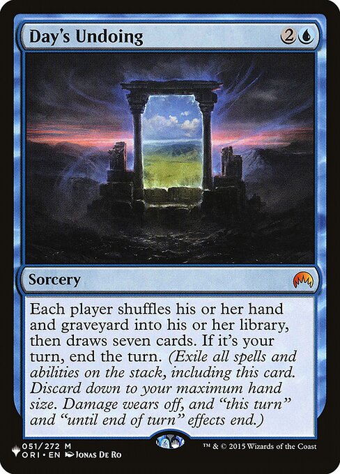 Day's Undoing - PLST - ORI-51