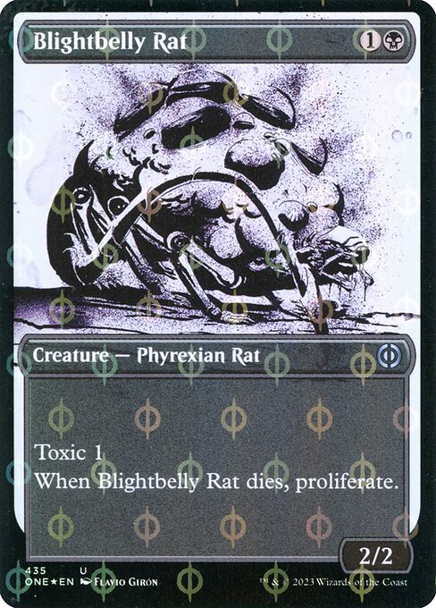 Blightbelly Rat (Showcase) (Step-and-Compleat Foil) - ONE - 435