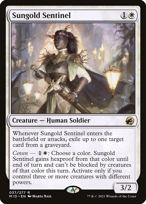 Sungold Sentinel (Foil) - MID - 37