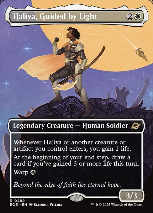 Haliya, Guided by Light (Borderless) (Foil) - EOE - 289
