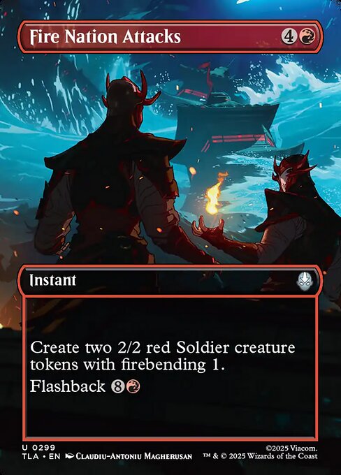 Fire Nation Attacks (Borderless) (Foil) - TLA - 299