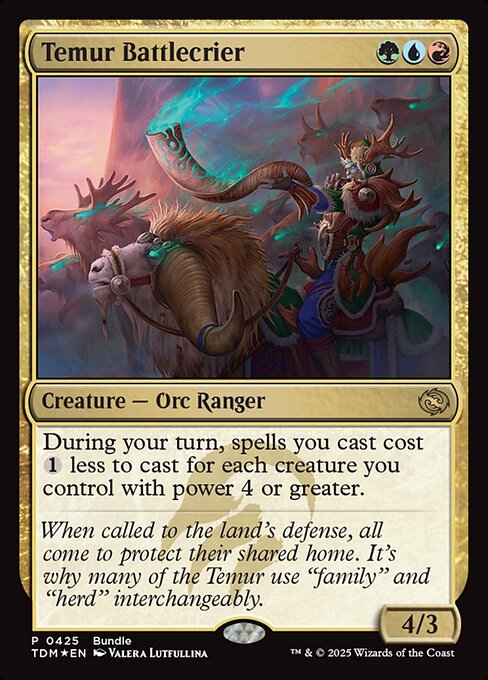 Temur Battlecrier (TDM Bundle) (Foil) - TDM - 425