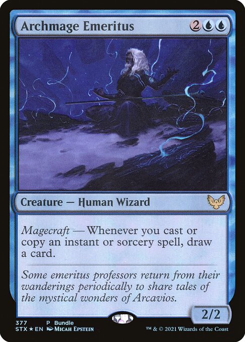 Archmage Emeritus (STX Bundle) (Foil) - STX - 377