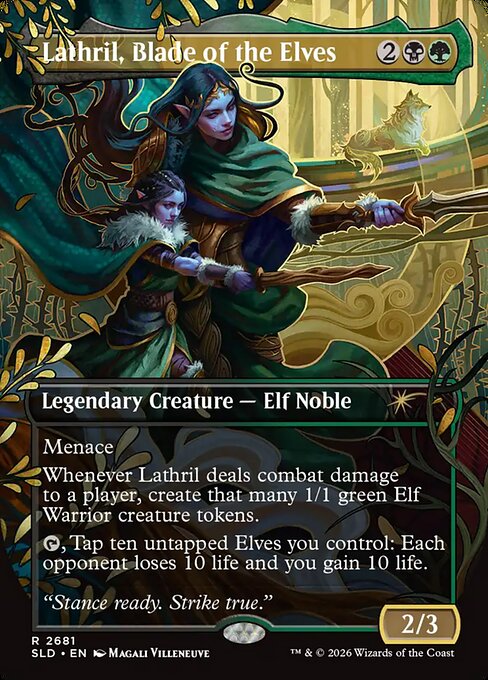 Lathril, Blade of the Elves (Foil) - SLD - 2681