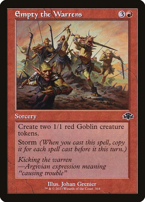 Empty the Warrens (Retro Frame) (Foil) - DMR - 318