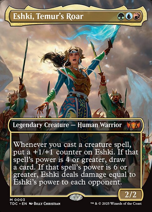Eshki, Temur's Roar (Borderless) (Foil) - TDC - 3