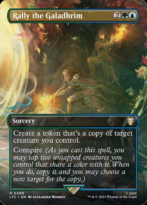 Rally the Galadhrim (Borderless) (Foil) - LTC - 499
