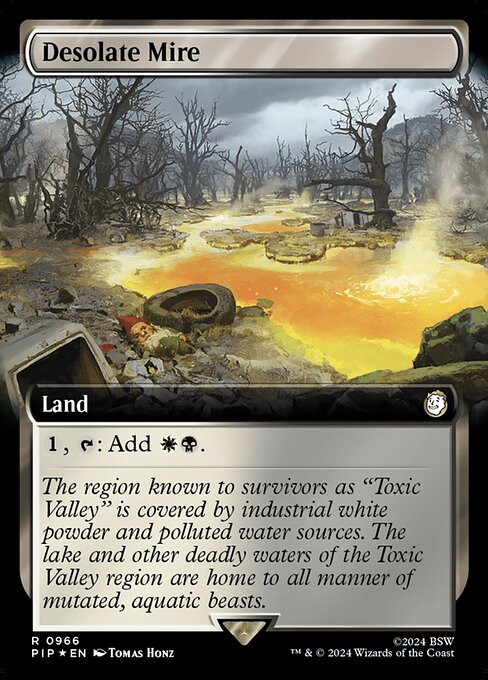 Desolate Mire (Extended Art) (Surge Foil) - PIP - 966