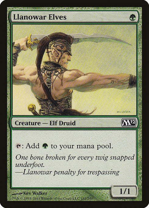 Llanowar Elves - M12 - 182