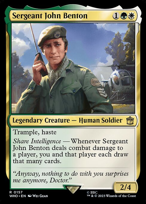 Sergeant John Benton - WHO - 157
