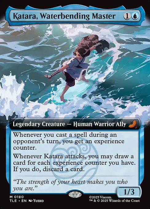 Katara, Waterbending Master (Extended Art) (Foil) - TLE - 180