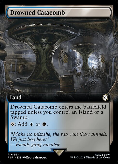 Drowned Catacomb (Extended Art) (Foil) - PIP - 494