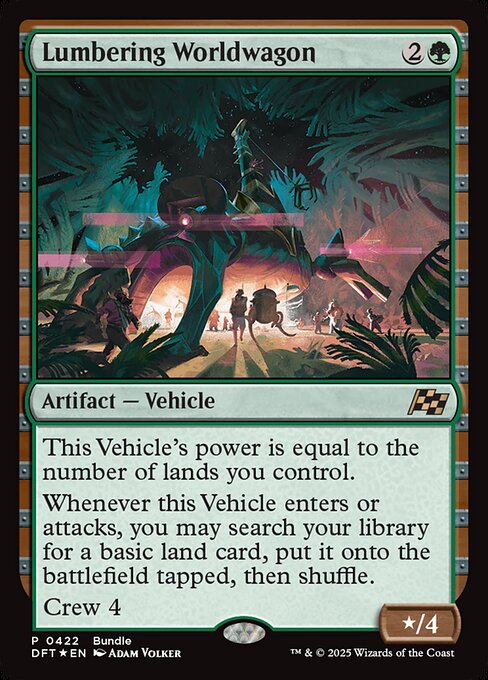 Lumbering Worldwagon (DFT Bundle) (Foil) - DFT - 422