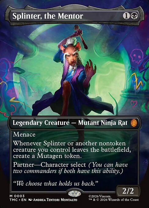 Splinter, the Mentor (0003) (Borderless) (Foil) - TMC - 3