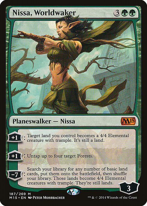 Nissa, Worldwaker - M15 - 187