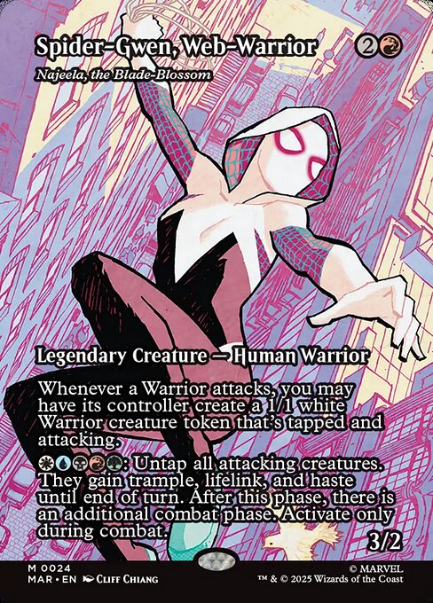 Spider-Gwen, Web-Warrior - Najeela, the Blade-Blossom (Borderless) - MAR - 24