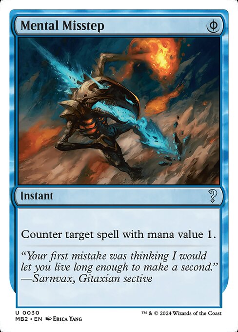Mental Misstep (White Border) - MB2 - 30