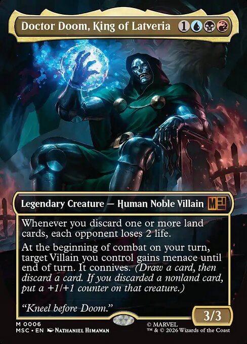 Doctor Doom, King of Latveria (Borderless) (Foil) - MSC - 6