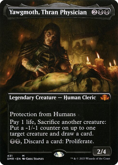 Yawgmoth, Thran Physician (Borderless) - DMR - 431