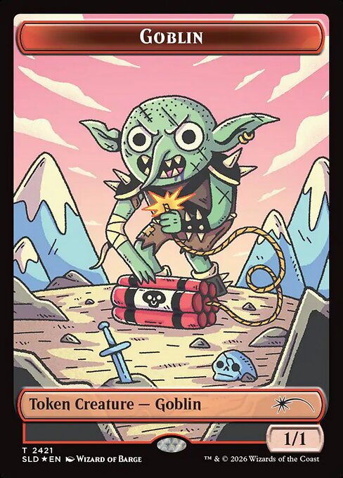 Goblin Token (2421) (Foil) - SLD - 2421