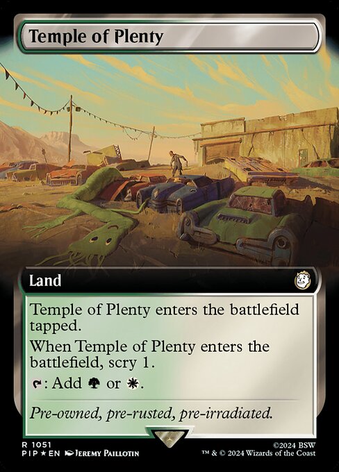 Temple of Plenty (Extended Art) (Surge Foil) - PIP - 1051