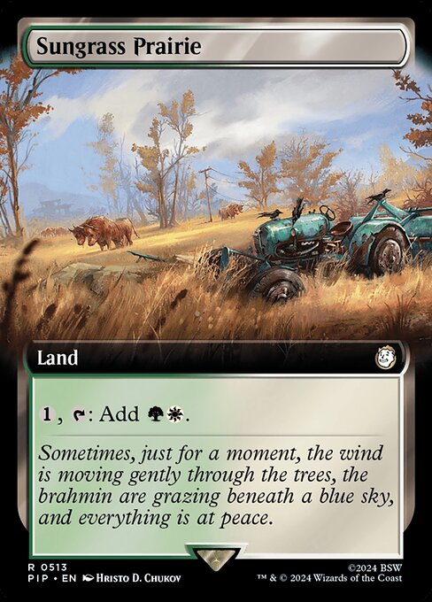 Sungrass Prairie (Extended Art) (Foil) - PIP - 513