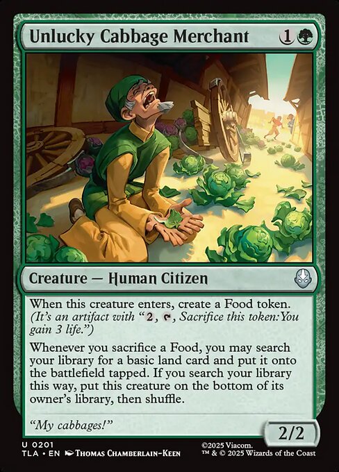 Unlucky Cabbage Merchant (Foil) - TLA - 201