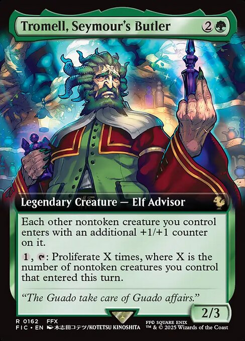 Tromell, Seymour's Butler (Extended Art) (Foil) - FIC - 162