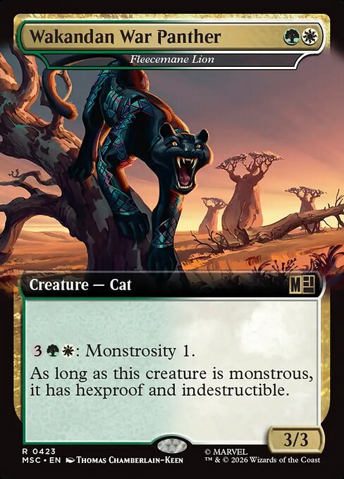 Wakandan War Panther - Fleecemane Lion (Extended Art) - MSC - 423