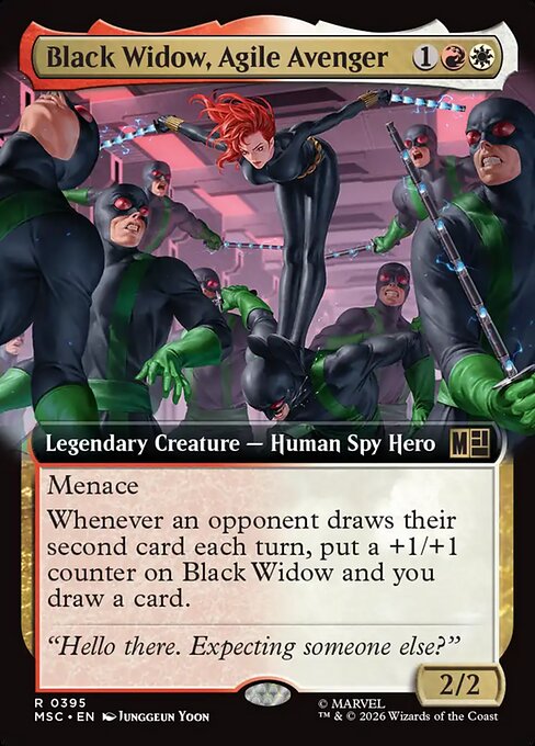 Black Widow, Agile Avenger (Extended Art) - MSC - 395