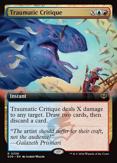 Traumatic Critique (Extended Art) (Foil) - SOS - 358