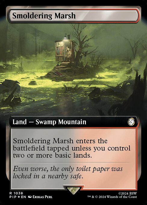 Smoldering Marsh (Extended Art) (Surge Foil) - PIP - 1038