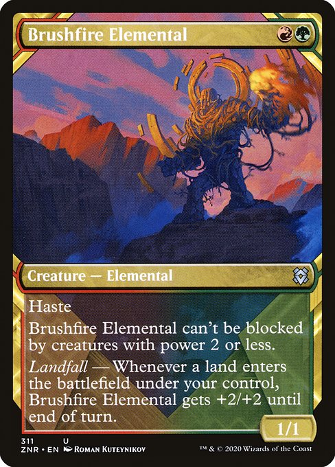 Brushfire Elemental (Showcase) - ZNR - 311