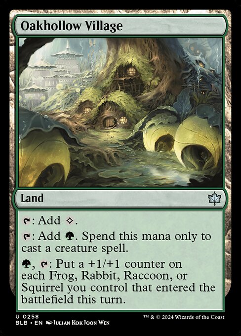 Oakhollow Village (Foil) - BLB - 258