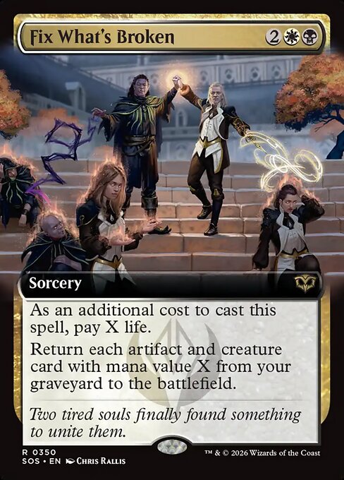 Fix What's Broken (Extended Art) (Foil) - SOS - 350