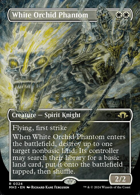 White Orchid Phantom (Borderless) (Foil) - MH3 - 324