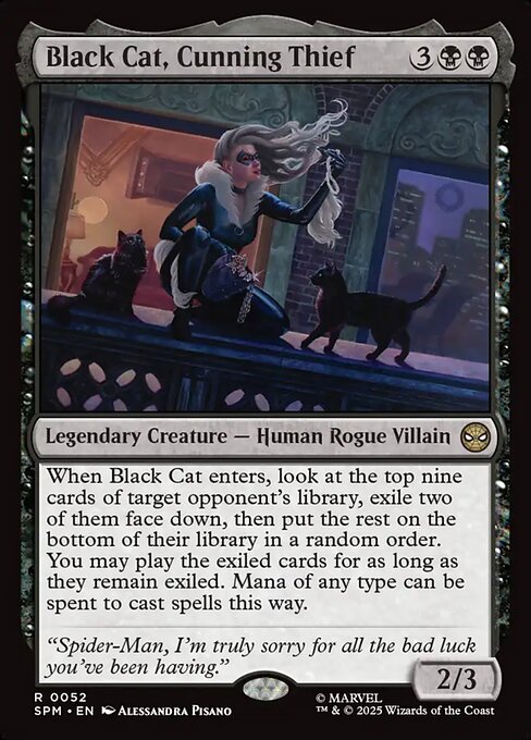 Black Cat, Cunning Thief (Foil) - SPM - 52
