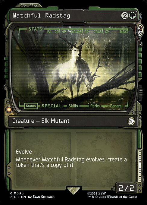 Watchful Radstag (Showcase) (Foil) - PIP - 335