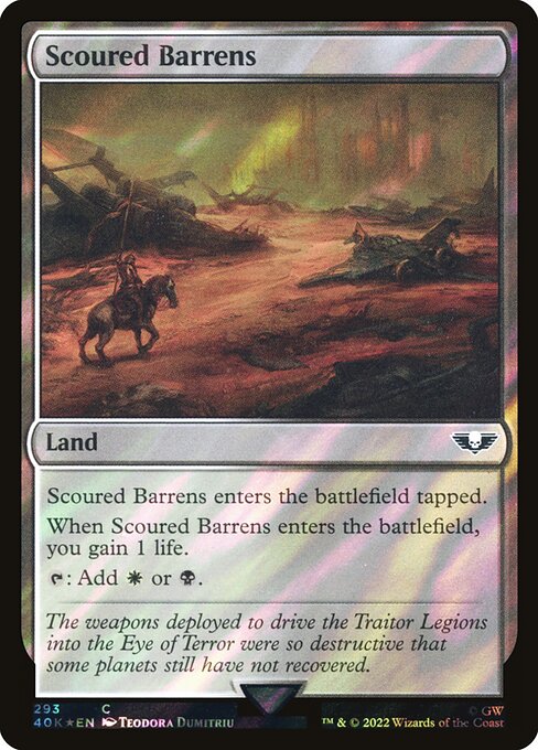Scoured Barrens (Surge Foil) - 40K - 293★