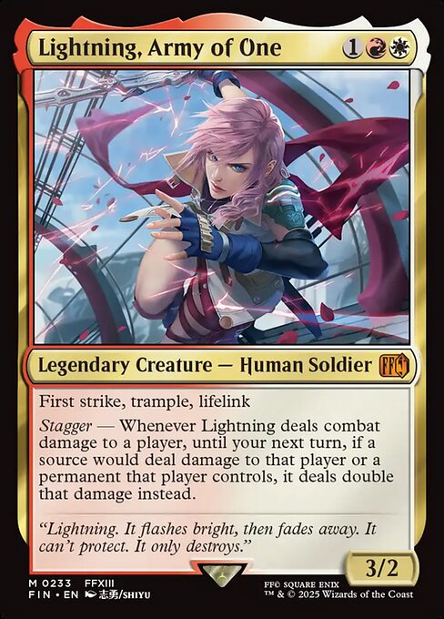 Lightning, Army of One - FIN - 233