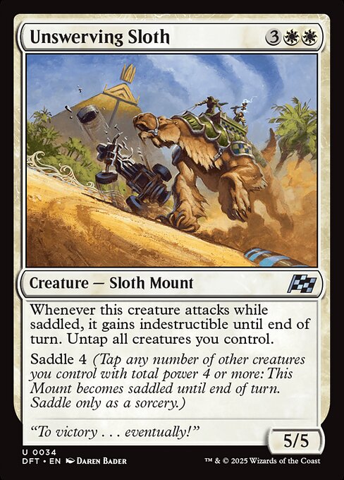 Unswerving Sloth - DFT - 34