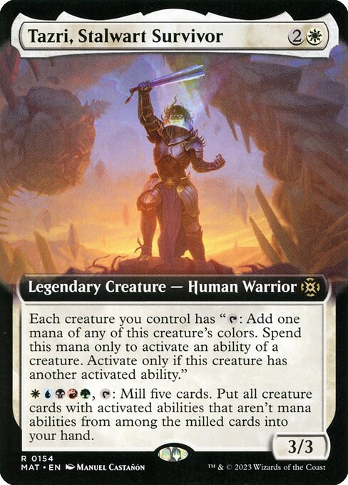 Tazri, Stalwart Survivor (Extended Art) - MAT - 154