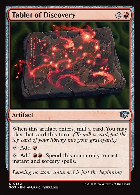 Tablet of Discovery (Foil) - SOS - 132