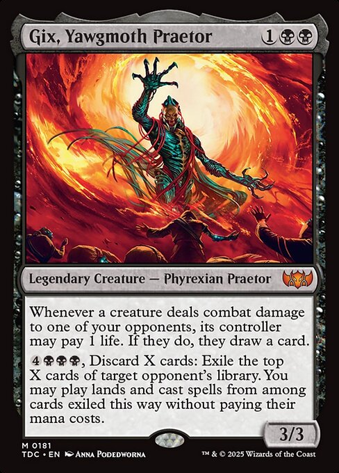 Gix, Yawgmoth Praetor - TDC - 181